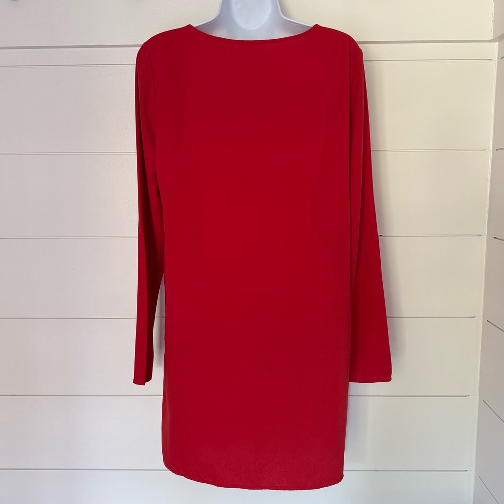 Leith Red Long Sleeve Dress, Women’s S - Picture 3 of 4